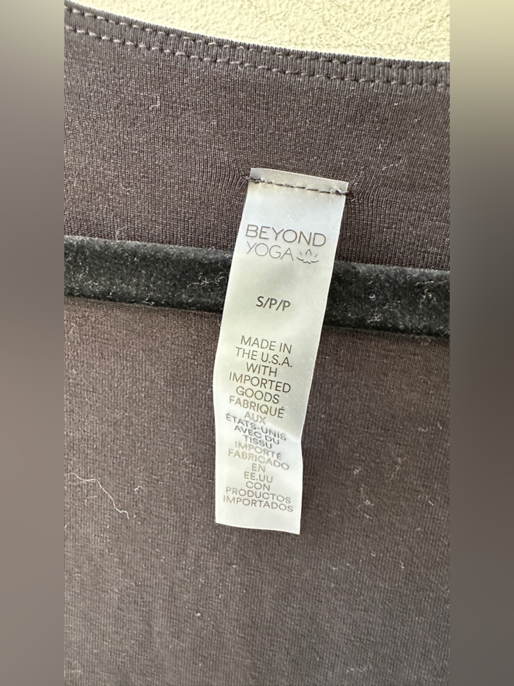 1510. Beyond Yoga Black Jersey Midi Dress S P2P 13” - Picture 6 of 6